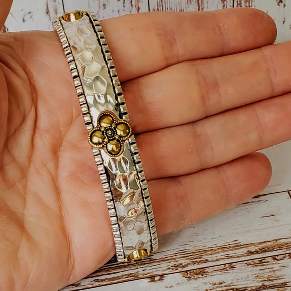 2-Tone Southwestern Boho Bracelet - Picture 3 of 4